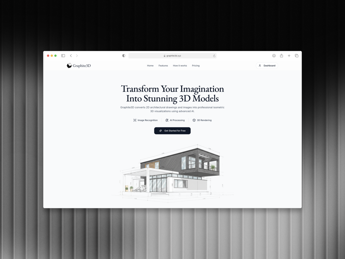 Graphite3D: from sketch to reality using AI